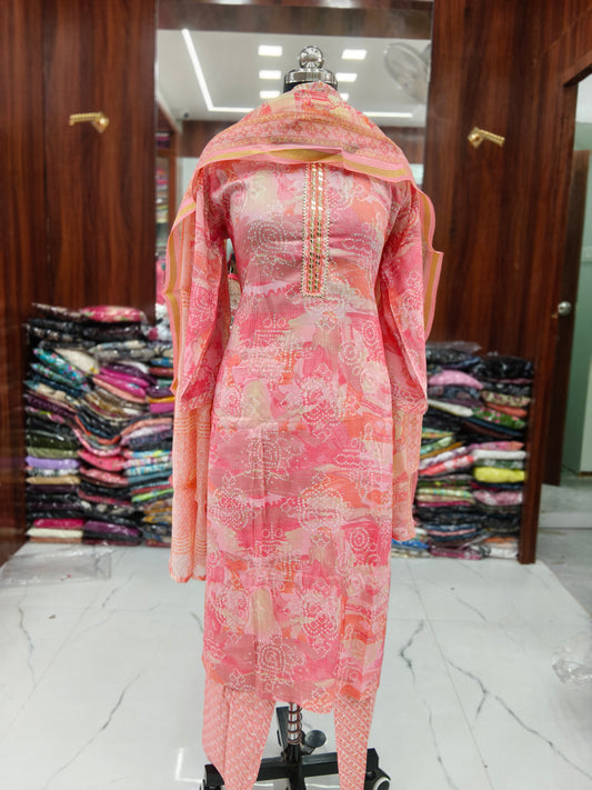 Premium Party Wear 3 Pcs Salwar Set - PPSS07