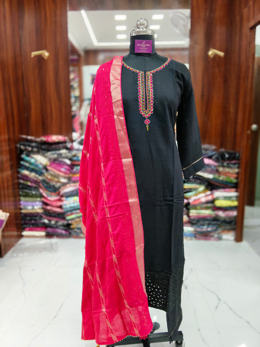 Premium Party Wear 3 Pcs Salwar Set - PPSS10