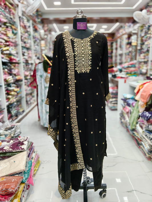 Premium Party Wear 3 Pcs Salwar Set - PPSS39