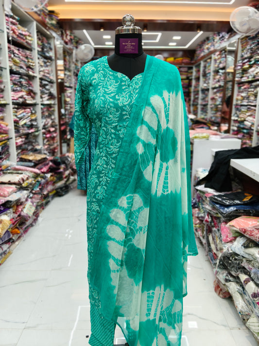 Office Wear Spun Cotton 3 Pcs Salwar Set - OWSS02