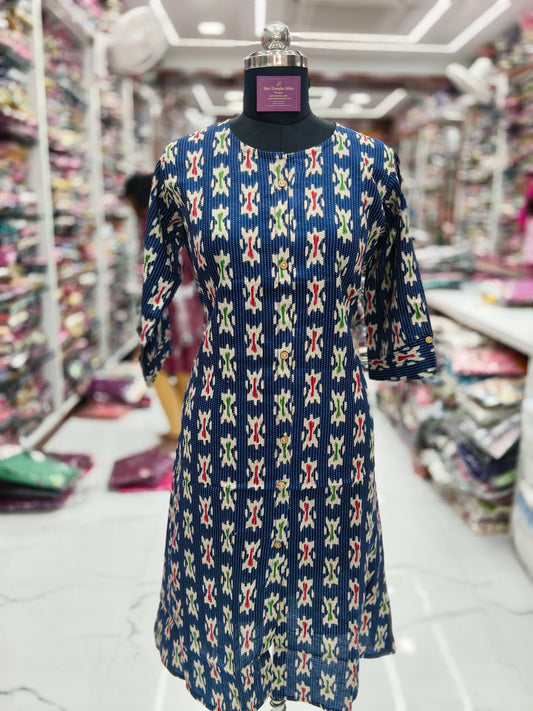 Pure Cotton Aline Kurti - ALKT42