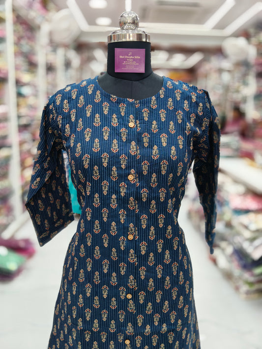 Pure Cotton Aline Kurti - ALKT38