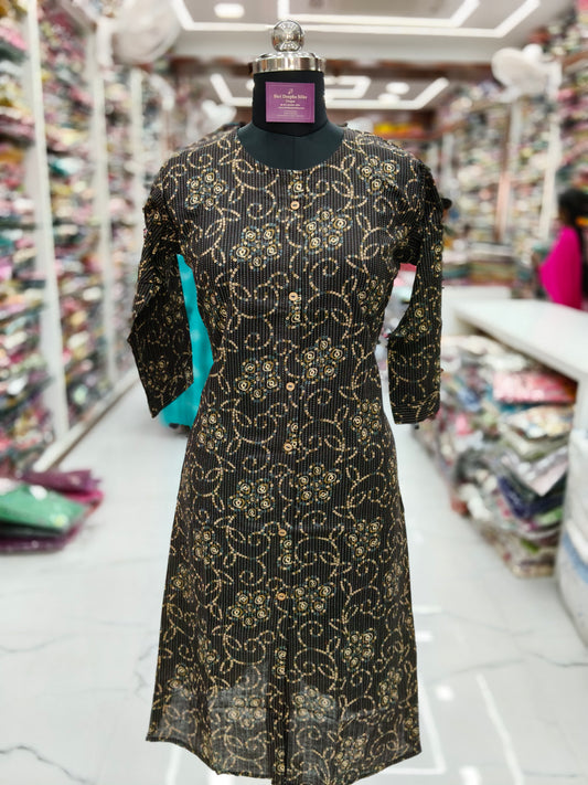 Pure Cotton Aline Kurti - ALKT36