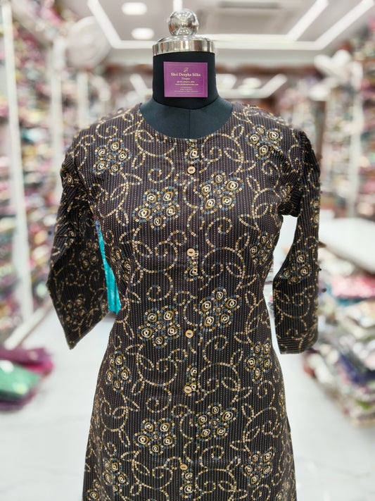 Pure Cotton Aline Kurti - ALKT36