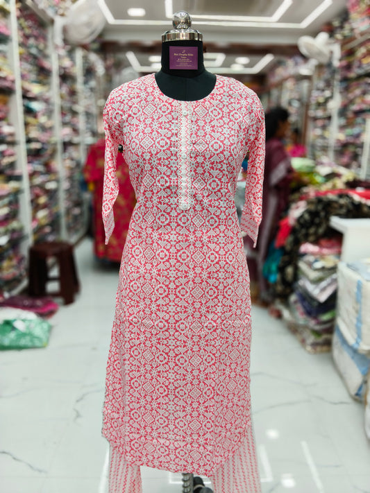 Pure Cotton 3 Pcs Salwar Set - PCSS11