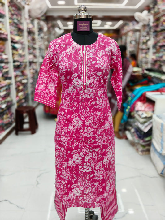 Pure Cotton 3 Pcs Salwar Set - PCSS10