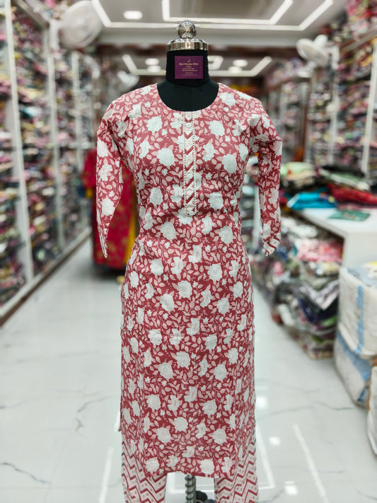 Pure Cotton 3 Pcs Salwar Set - PCSS07