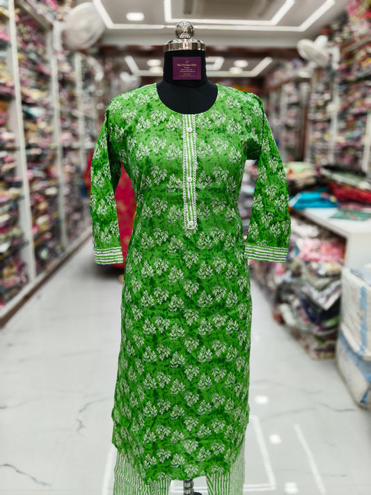 Pure Cotton 3 Pcs Salwar Set - PCSS06