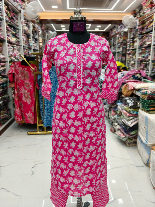 Pure Cotton 3 Pcs Salwar Set - PCSS16