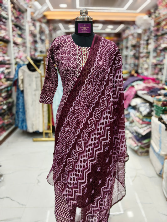 Pure Cotton 3 Pcs Salwar Set - PCSS17