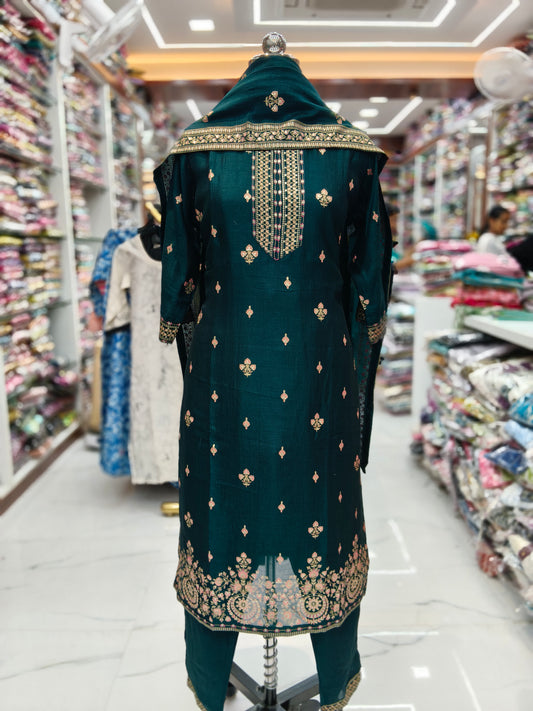 Premium Party Wear 3 Pcs Salwar Set - PPSS42