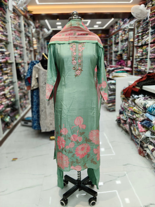 Premium Party Wear 3 Pcs Salwar Set - PPSS45