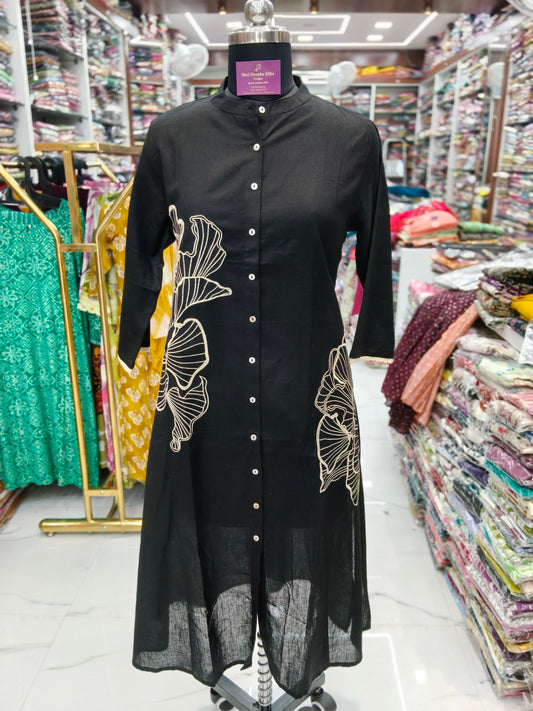 Khadi Cotton Aline Kurti - ALKT01