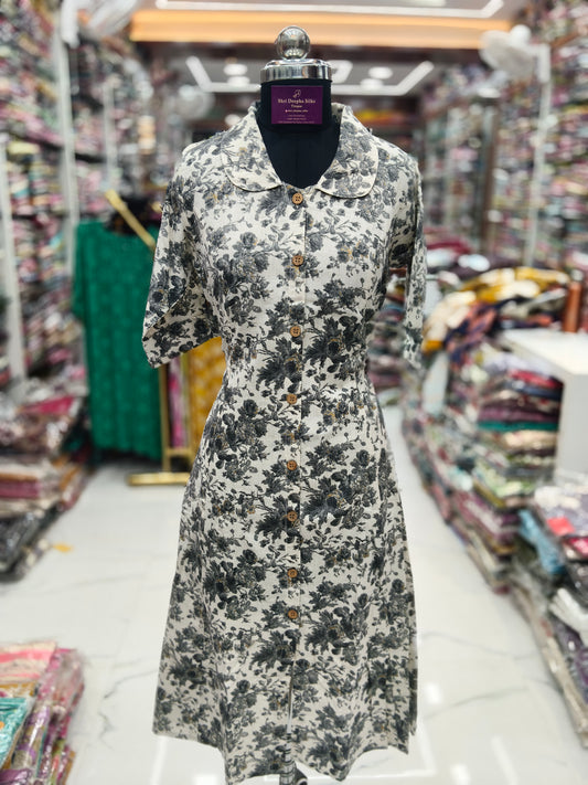 Khadi Cotton Aline Kurti - ALKT22