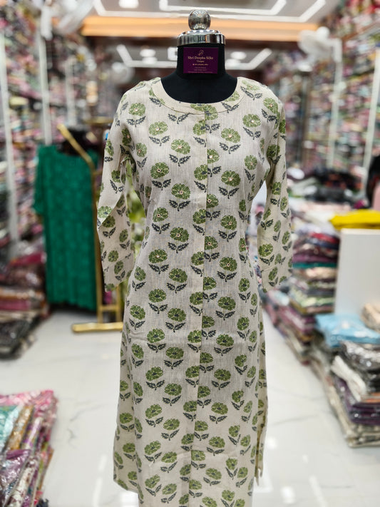 Khadi Cotton Aline Kurti - ALKT50
