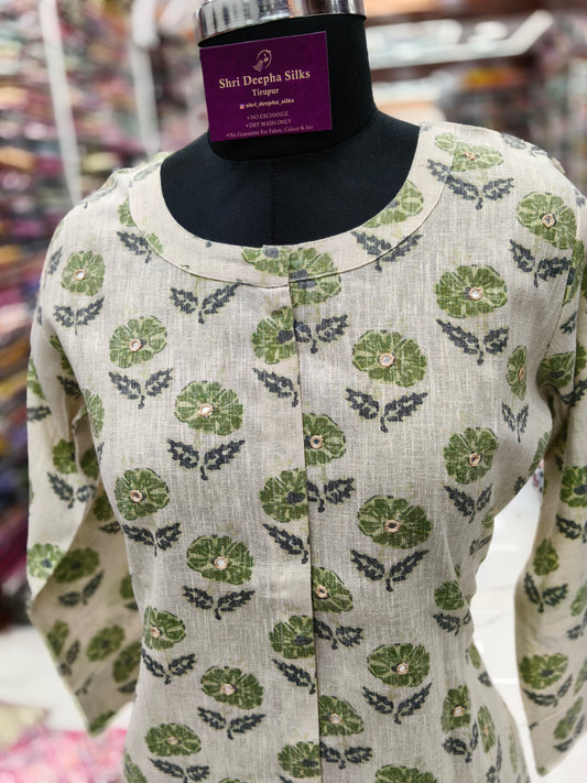 Khadi Cotton Aline Kurti - ALKT50