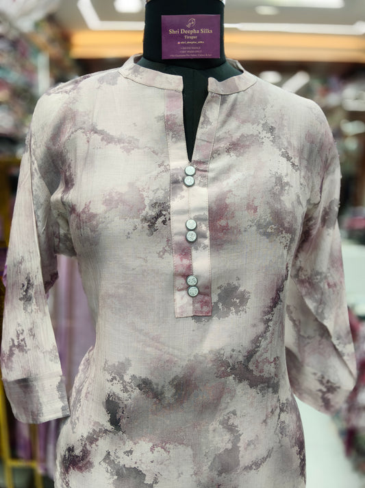 Georgette Straight Cut Kurti - SCKT44