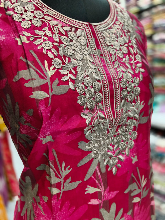 Silk Straight Cut Kurti - SCKT43