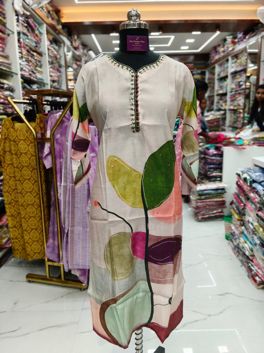 Silk Straight Cut Kurti - SCKT42