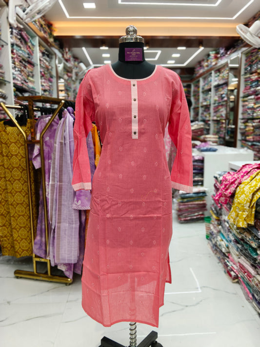 Cotton Straight Cut Kurti - SCKT38