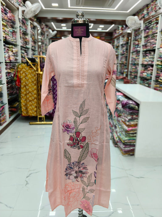 Khadi Cotton Aline Kurti - ALKT92
