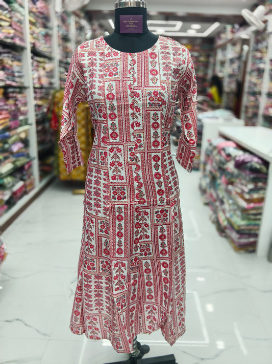 Vatican Silk Aline Kurti - ALKT64