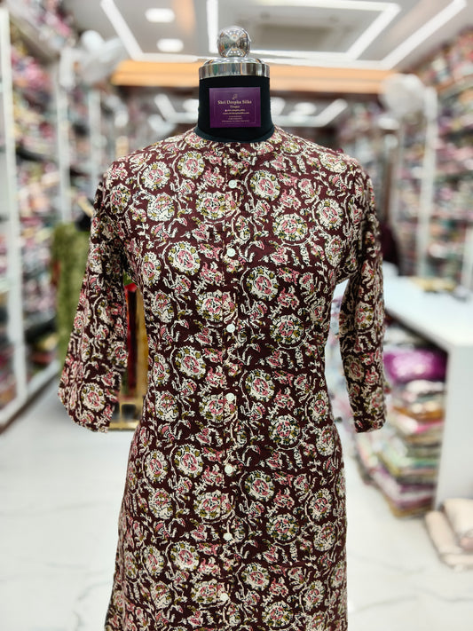 Jaipur Cotton Aline Kurti - ALKT66