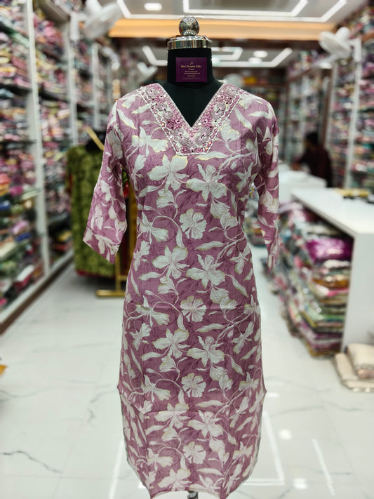 Vatican Silk Straight Cut Kurti - SCKT25