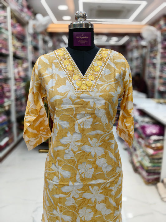 Vatican Silk Straight Cut Kurti - SCKT24