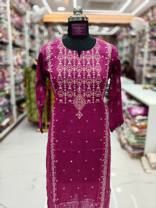 Jaipur Cotton Straight Cut Kurti - SCKT09