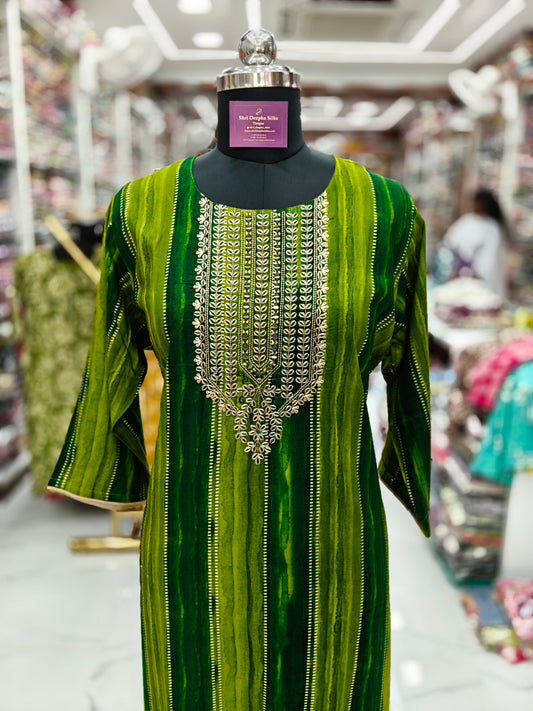 Spun Cotton Straight Cut Kurti - SCKT20