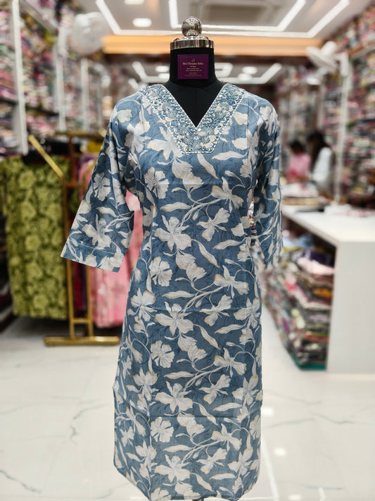 Vatican Silk Straight Cut Kurti - SCKT27