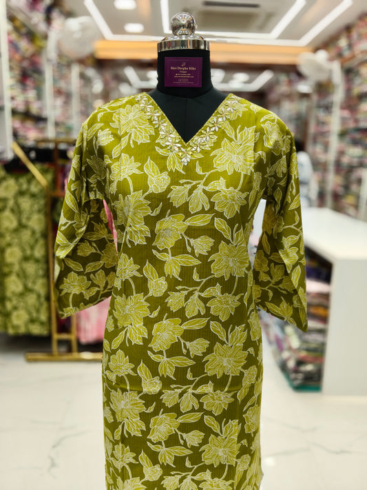 Vatican Silk Straight Cut Kurti - SCKT31