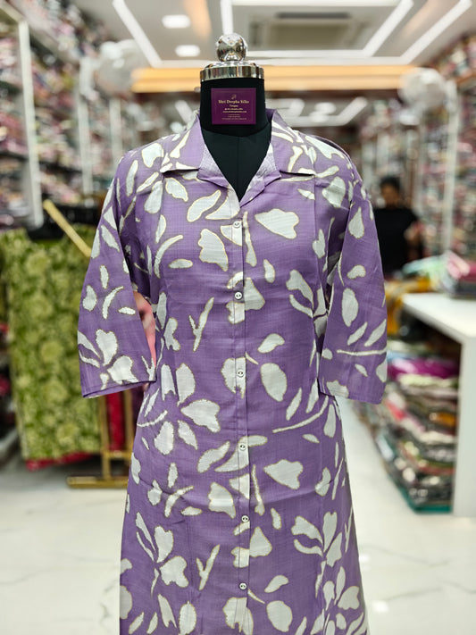 Aline Collar Neck Vatican Silk Co Ord Set - ACCS21