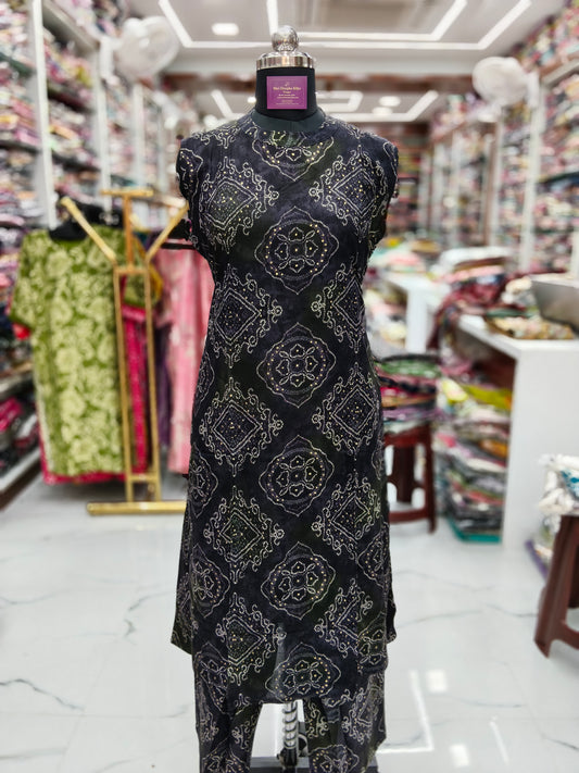 Aline Halter Neck Spun Cotton Co Ord Set - AHCS06