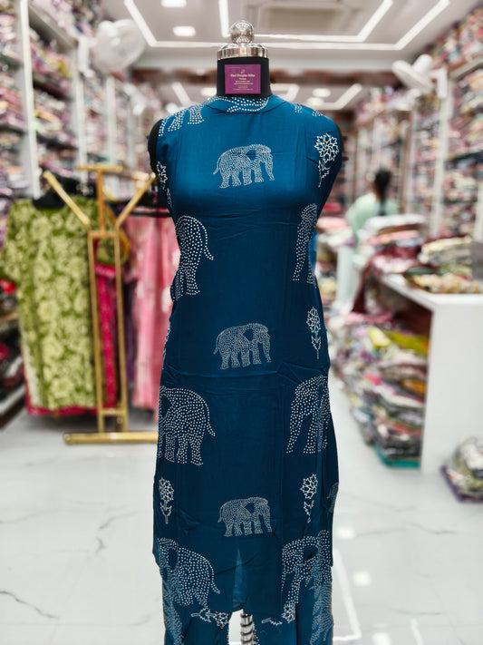 Aline Halter Neck Spun Cotton Co Ord Set - AHCS12