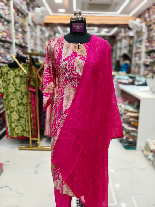 Casual Wear Vatican Silk 3 Pcs Salwar Set - CWSS10