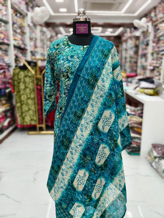 Casual Wear Spun Cotton 3 Pcs Salwar Set - CWSS22