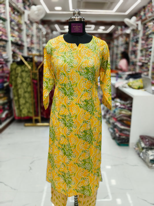 Casual Wear Spun Cotton 3 Pcs Salwar Set - CWSS26