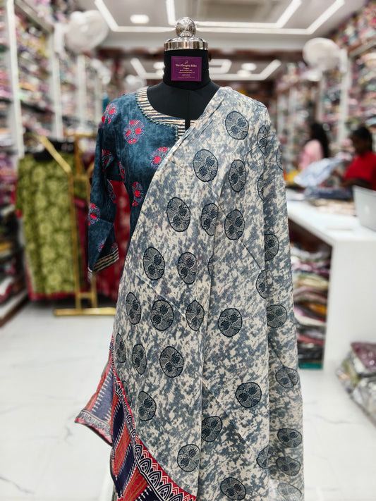 Casual Wear Pure Cotton 3 Pcs Salwar Set - CWSS31