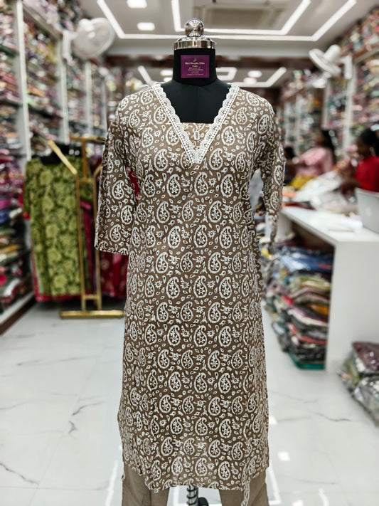 Casual Wear Pure Cotton 3 Pcs Salwar Set - CWSS29