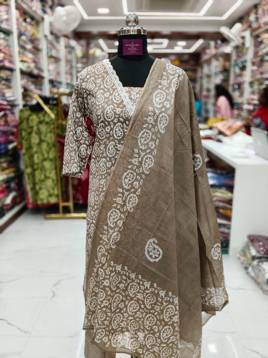 Casual Wear Pure Cotton 3 Pcs Salwar Set - CWSS29