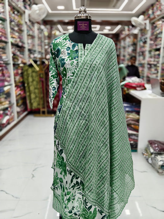 Casual Wear Pure Cotton 3 Pcs Salwar Set - CWSS36