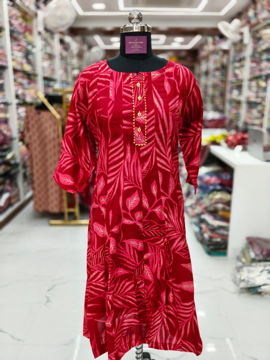 Vatican Silk Aline Kurti - ALKT80