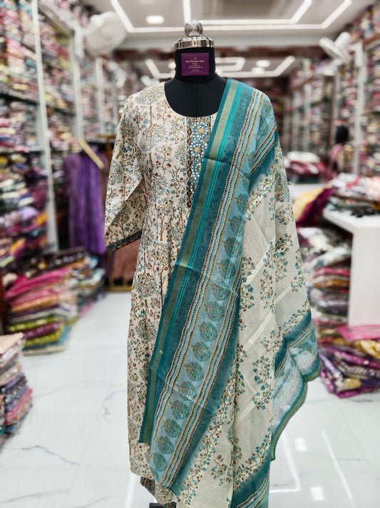 Nyra Cut 3 Pcs Modal Silk Salwar Set - NCSS03