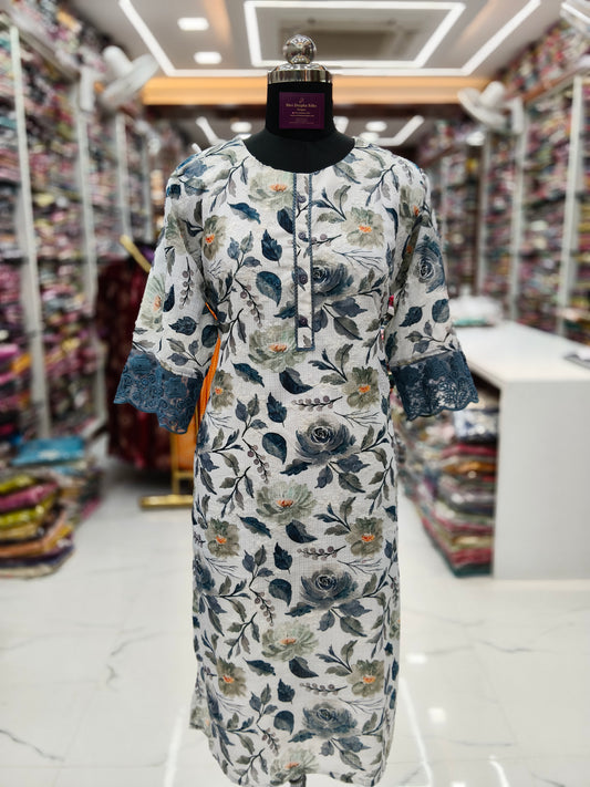 Premium Georgette Straight Cut Kurti - SCKT71