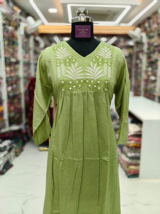 Khadi Cotton Aline Kurti - ALKT103