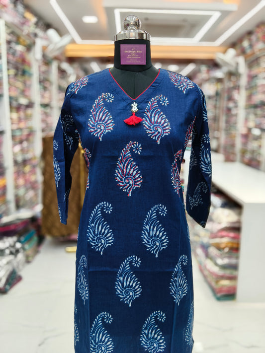 Jaipur Cotton Straight Cut Kurti - SCKT82