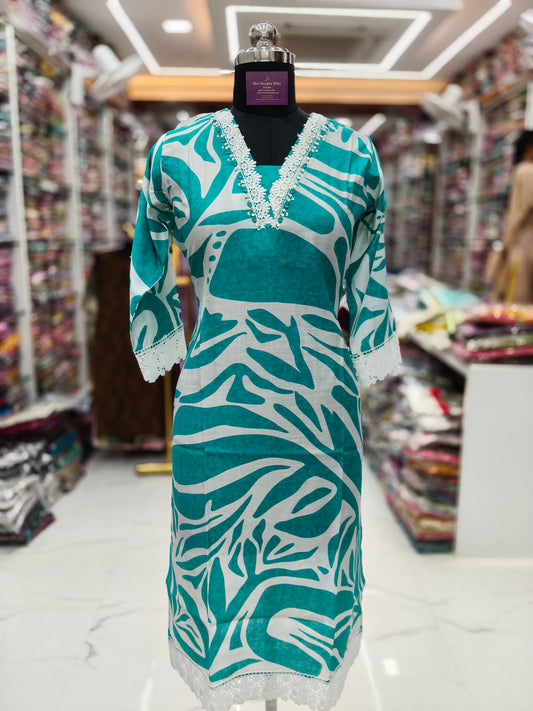 Vatican Silk Straight Cut Kurti - SCKT84