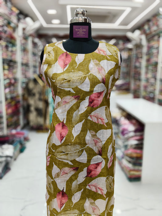 Premium Linen Cotton Kurti - LCKT02